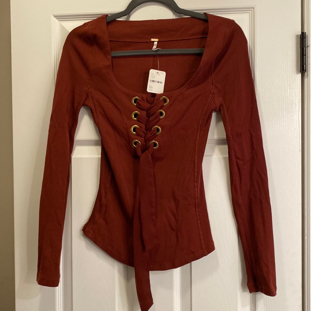 Free people long sleeve shirt